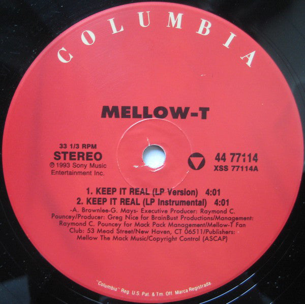 Mellow-T - Keep It Real (VG+) (Vinyl LP)