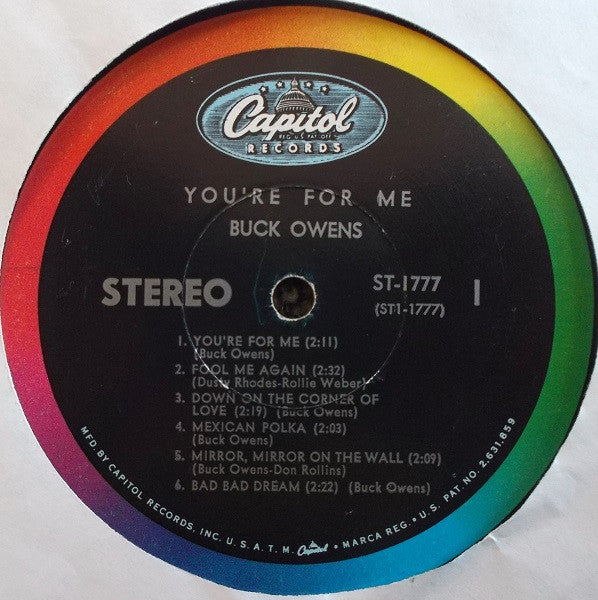 Owens, Buck - You're For Me (VG) (Vinyl LP)