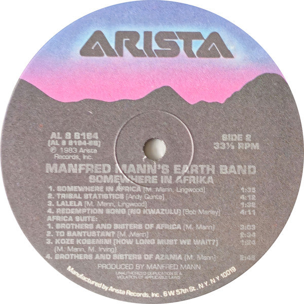 Manfred Mann's Earth Band - Somewhere In Afrika (Vinyl, VG+) (Vinyl LP)