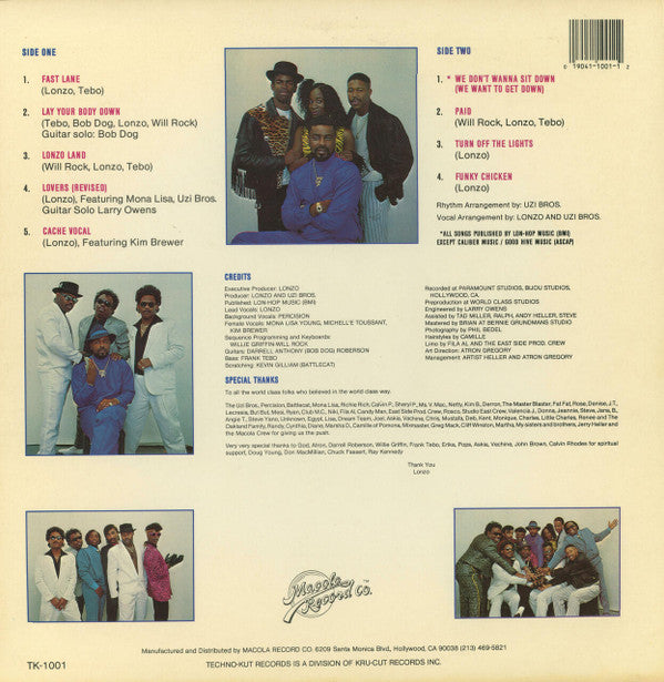 Lonzo And The World Class Wreckin Kru - Turn Off The Lights In The Fast Lane (M) (Vinyl LP)