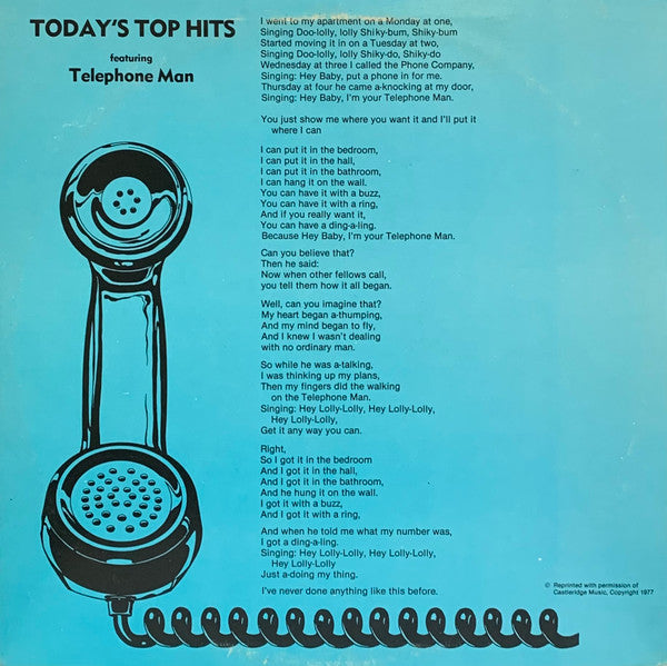 Homesteaders  - Today's Top Hits Featuring Telephone Man (Vinyl, VG+) (Vinyl LP)