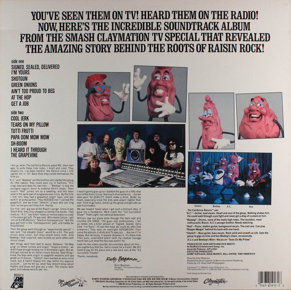 California Raisins - Meet The Raisins! (Vinyl, VG+) (Vinyl LP)