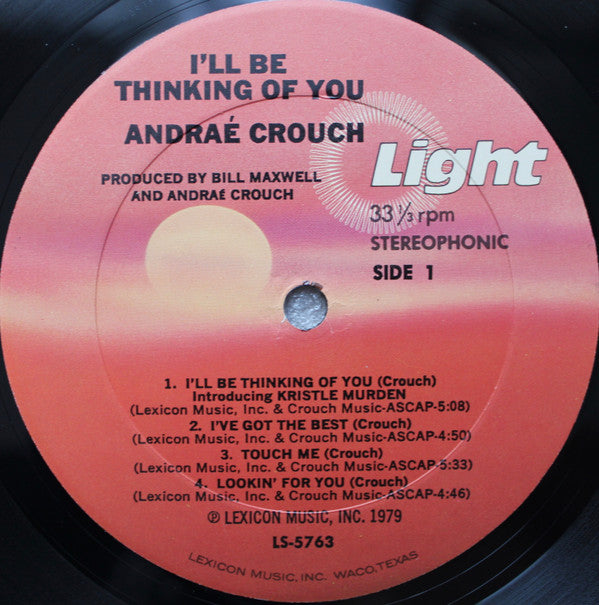 Crouch, Andrae - I'll Be Thinking Of You (VG) (Vinyl LP)