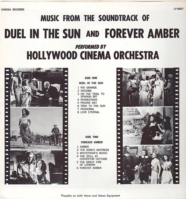 Duel In The Sun And Forever Amber Soundtracks - Hollywood Cinema Orchestra  (VG+) (Vinyl LP)