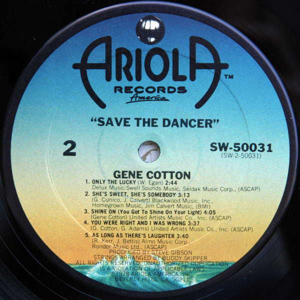 Cotton, Gene - Save The Dancer (VG) (Vinyl LP)