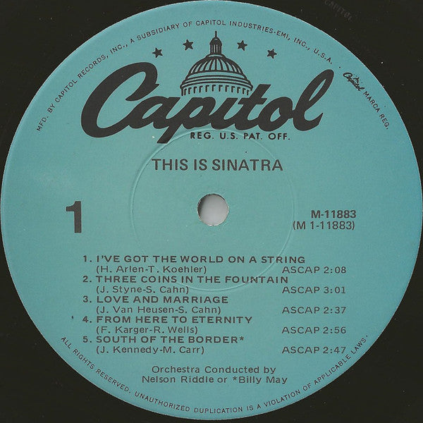 Sinatra, Frank - This Is Sinatra! (Vinyl, VG+) (Vinyl LP)