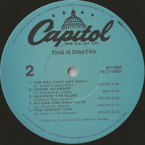 Sinatra, Frank - This Is Sinatra! (Vinyl, VG+) (Vinyl LP)