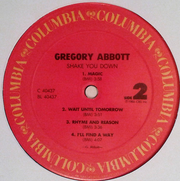 Abbott, Gregory - Shake You Down (VG+) (Vinyl LP)