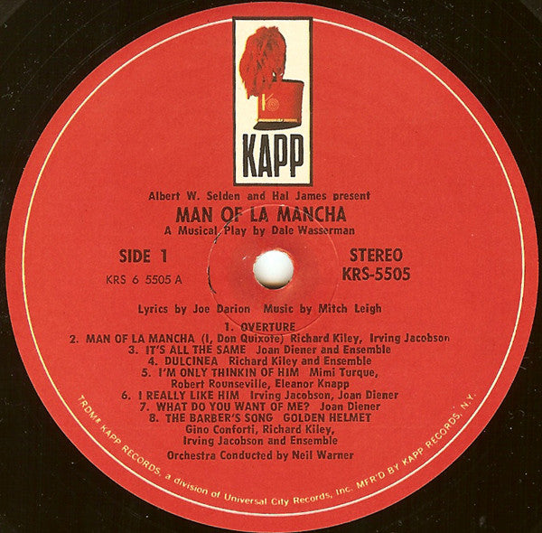 Man Of La Mancha (VG) (Vinyl LP)