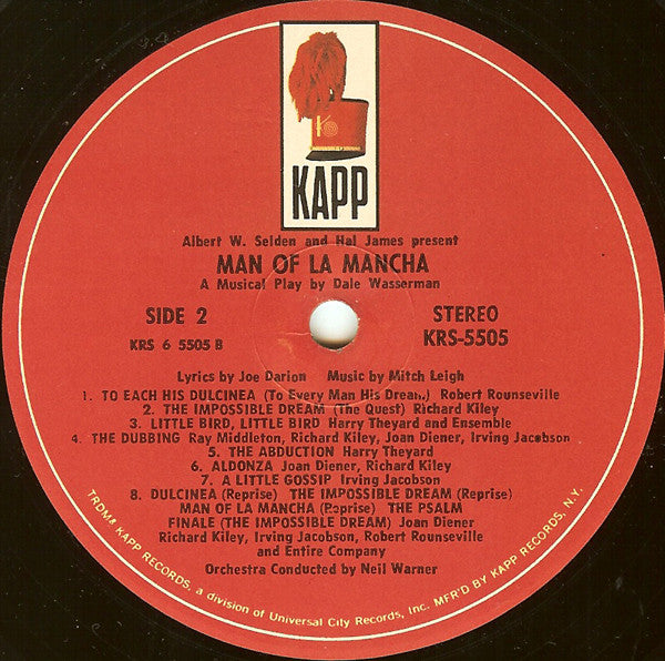 Man Of La Mancha (VG) (Vinyl LP)
