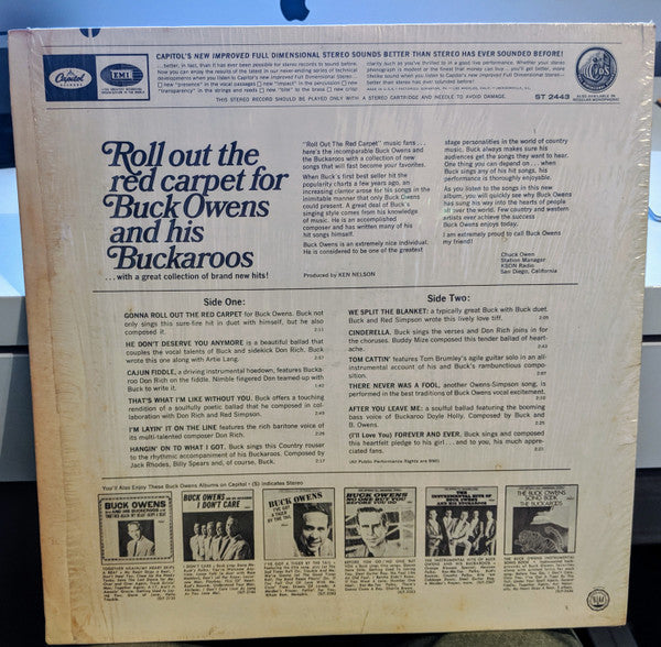 Owens, Buck And His Buckaroos - Roll Out The Red Carpet (VG) (Vinyl LP)