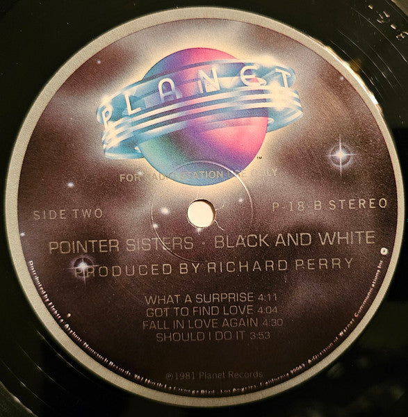 Pointer Sisters - Black & White (VG+) (Vinyl LP)