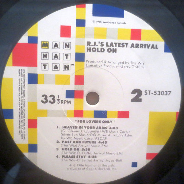 R.J.'s Latest Arrival - Hold On (VG+) (Vinyl LP)