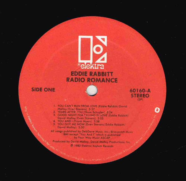 Rabbitt, Eddie - Radio Romance (VG+) (Vinyl LP)