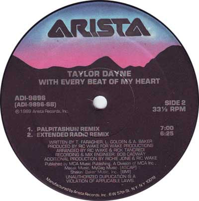 Dayne, Taylor - With Every Beat Of My Heart (NM or M-) (Vinyl LP)