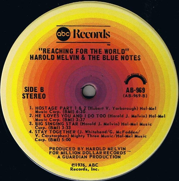 Melvin, Harold And The Blue Notes - Reaching For The World (VG) (Vinyl LP)