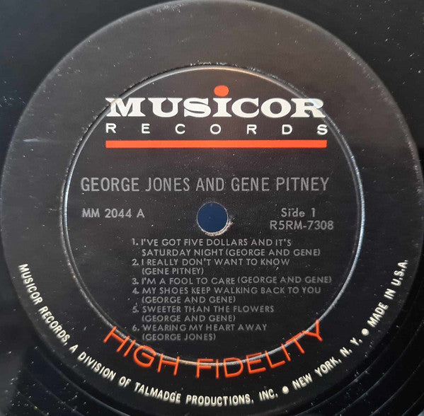 Jones, George & Gene Pitney - George Jones & Gene Pitney (Vinyl, VG+) (Vinyl LP)