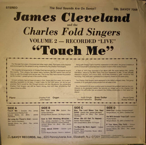 Cleveland, James Presents The Charles Fold Singers - Vol. II (VG) (Vinyl LP)