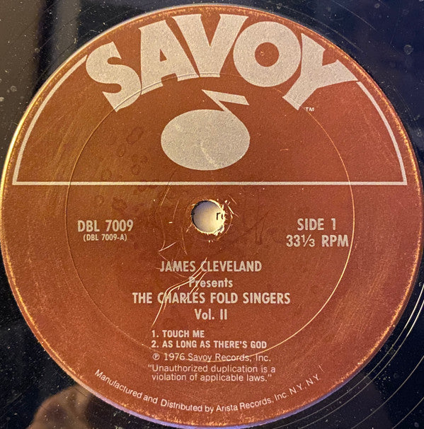 Cleveland, James Presents The Charles Fold Singers - Vol. II (VG) (Vinyl LP)