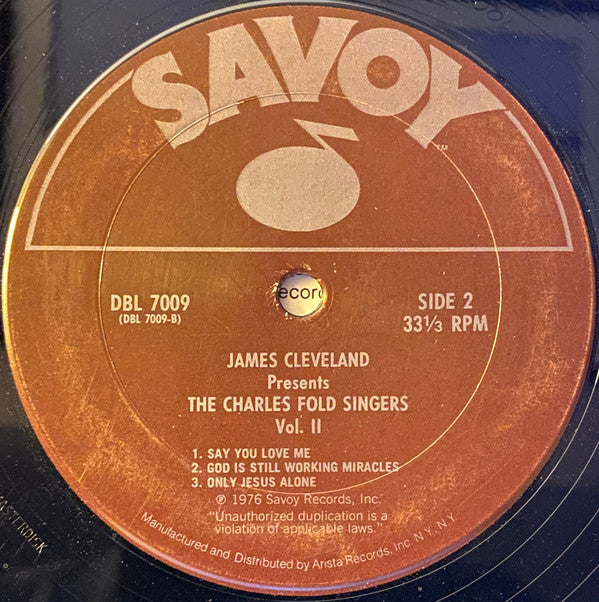Cleveland, James Presents The Charles Fold Singers - Vol. II (VG) (Vinyl LP)