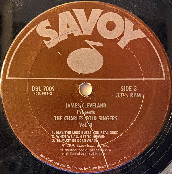 Cleveland, James Presents The Charles Fold Singers - Vol. II (VG) (Vinyl LP)