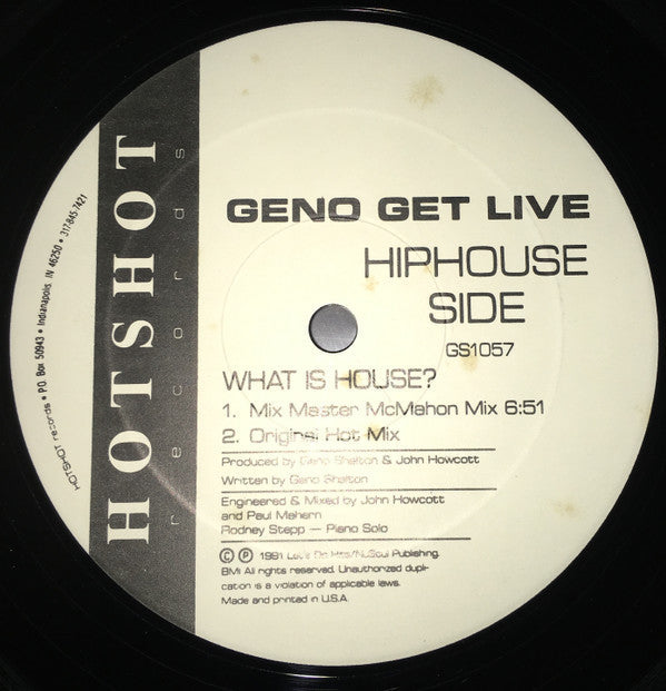 Shelton, Geno - Geno Get Live (VG) (Vinyl LP)