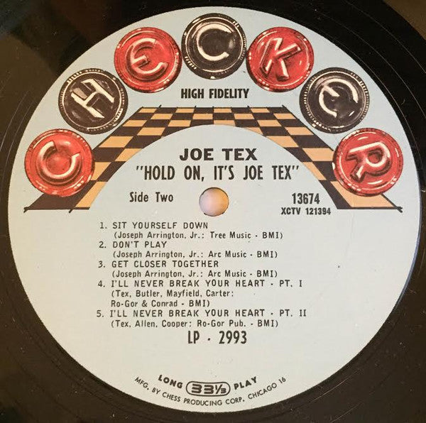 Tex, Joe - Hold On! It's Joe Tex (VG) (Vinyl LP)