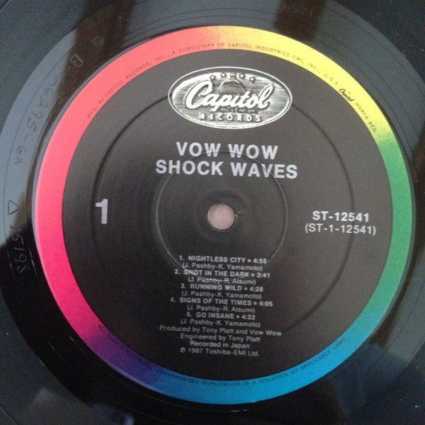 Vow Wow - Shock Waves (NM or M-) (Vinyl LP)
