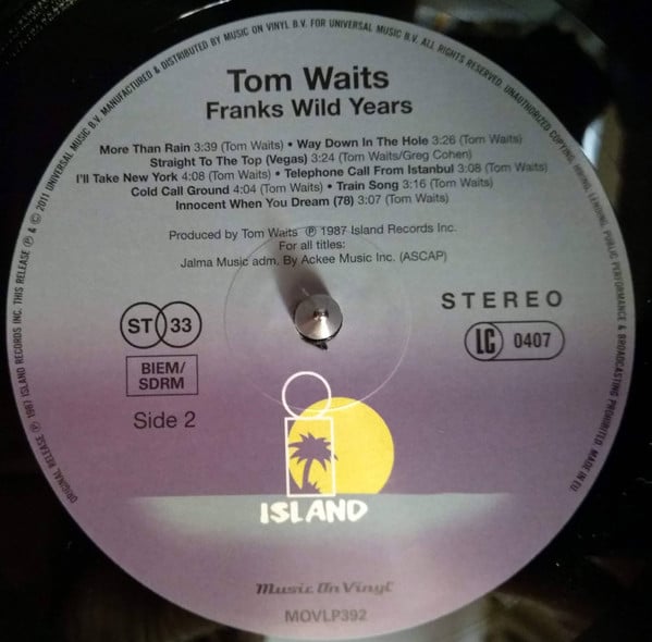 Waits, Tom - Franks Wild Years (Vinyl, NM or M-) (Vinyl LP)