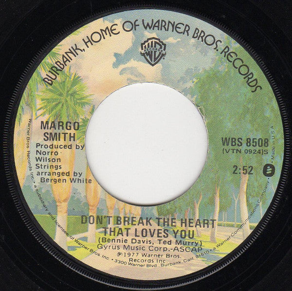Smith, Margo - Don't Break The Heart That Loves You / Apt. #4, Sixth Street In Cincinnati (VG) (Vinyl LP)