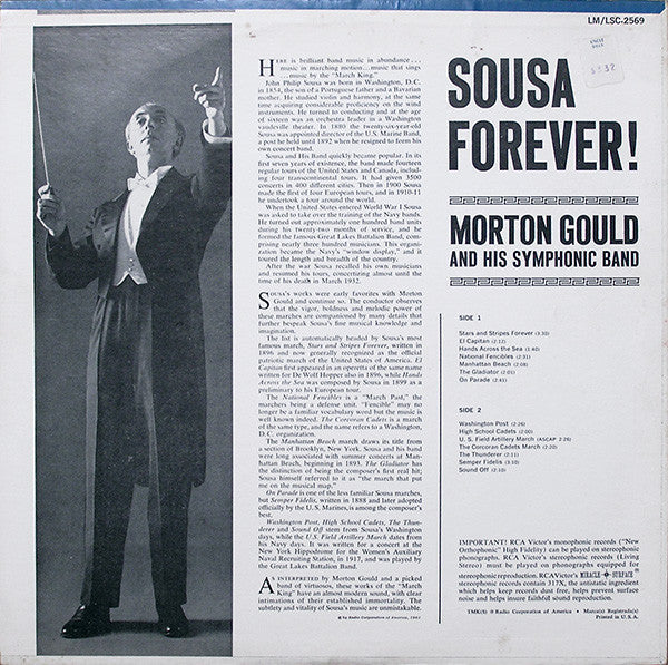 Gould, Morton And His Symphonic Band - Sousa Forever! (VG+) (Vinyl LP)