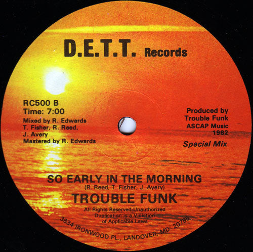 Trouble Funk - So Early In The Morning (VG+) (Vinyl LP)