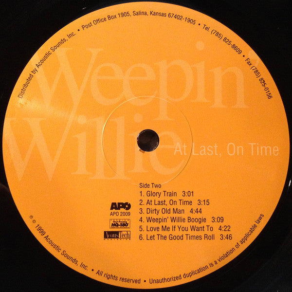 Weepin' Willie - At Last, On Time (Vinyl, VG+) (Vinyl LP)