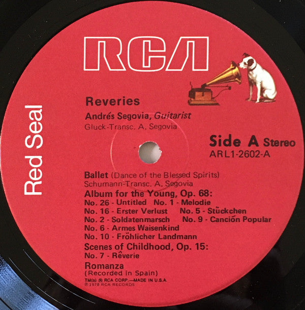 Segovia - Reveries (Vinyl, VG+) (Vinyl LP)