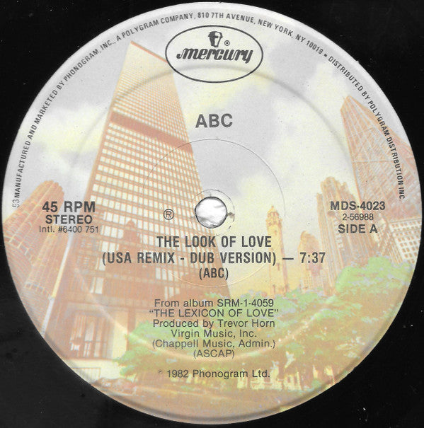 ABC - The Look Of Love (USA Remix - Dub Version) (VG+) (Vinyl LP)