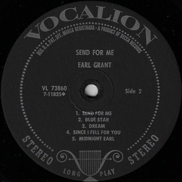 Grant, Earl - Send For Me (VG) (Vinyl LP)