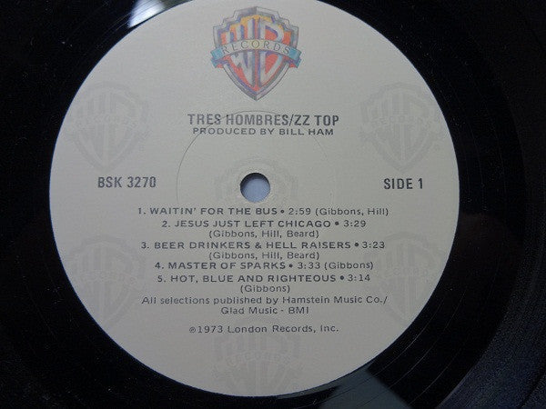 ZZ Top - Tres Hombres (Vinyl, VG+) (Vinyl LP)