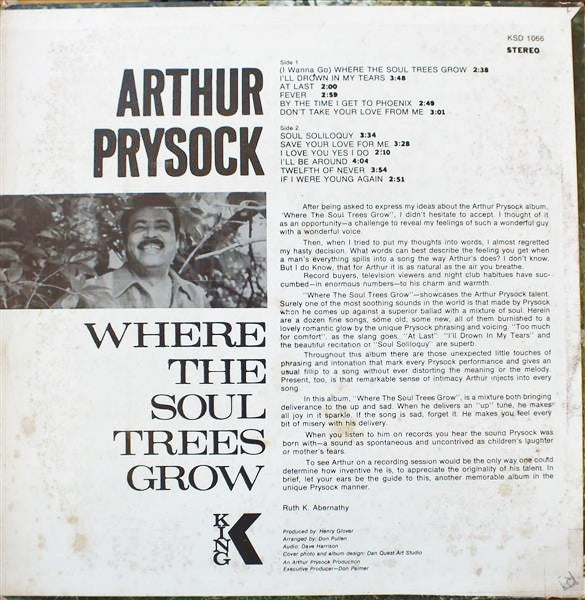 Prysock, Arthur - Where The Soul Trees Grow (VG) (Vinyl LP)
