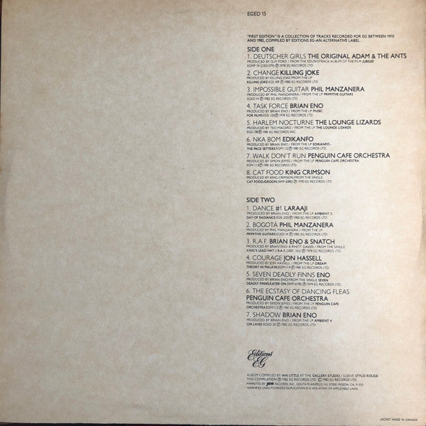 Various - First Edition (VG+) (Vinyl LP)