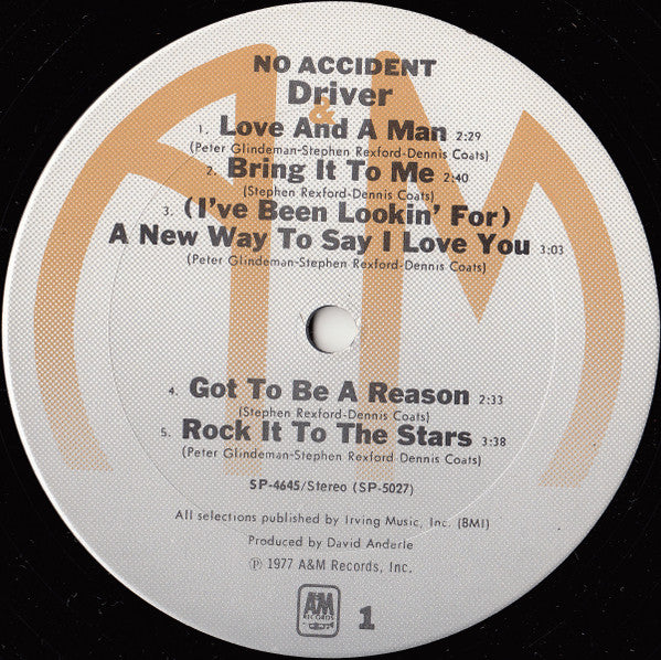 Driver  - No Accident (Vinyl, M) (Vinyl LP)