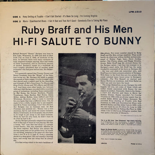 Braff, Rudy - Hi-Fi Salute To Bunny (Vinyl, VG+) (Vinyl LP)