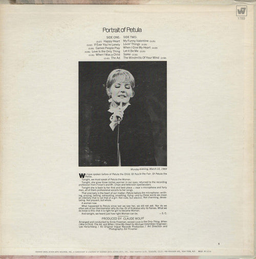 Clark, Petula - Portrait Of Petula (VG) (Vinyl LP)