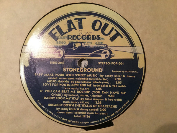 Stoneground - Flat Out (VG+) (Vinyl LP)