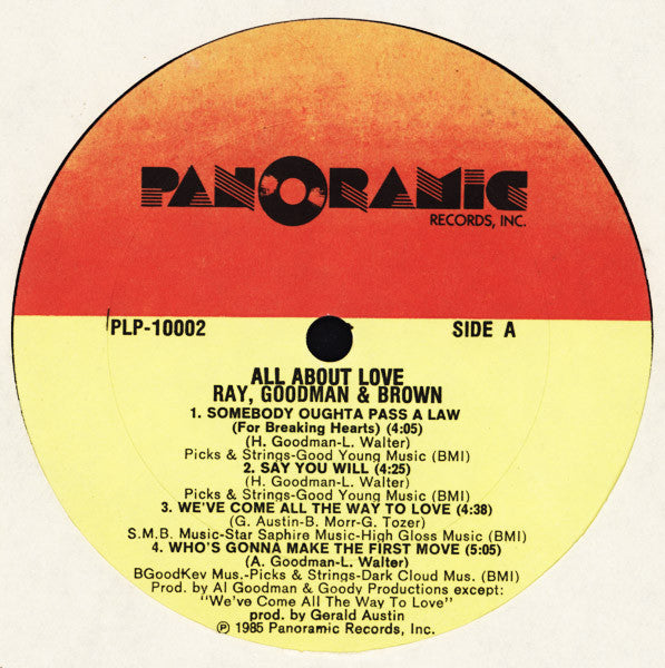 Ray, Goodman & Brown - All About Love, Who's Gonna Make The First Move? (VG+) (Vinyl LP)