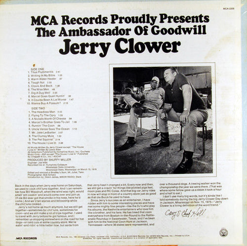 Clower, Jerry - The Ambassador Of Goodwill (M) (Vinyl LP)