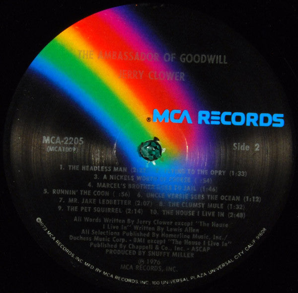 Clower, Jerry - The Ambassador Of Goodwill (M) (Vinyl LP)