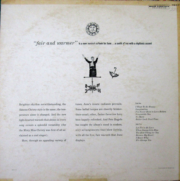 Christy, June - Fair And Warmer! (VG+) (Vinyl LP)