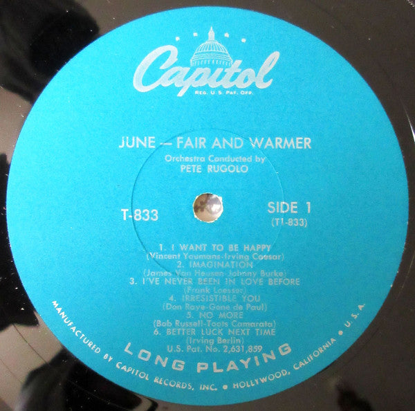 Christy, June - Fair And Warmer! (VG+) (Vinyl LP)