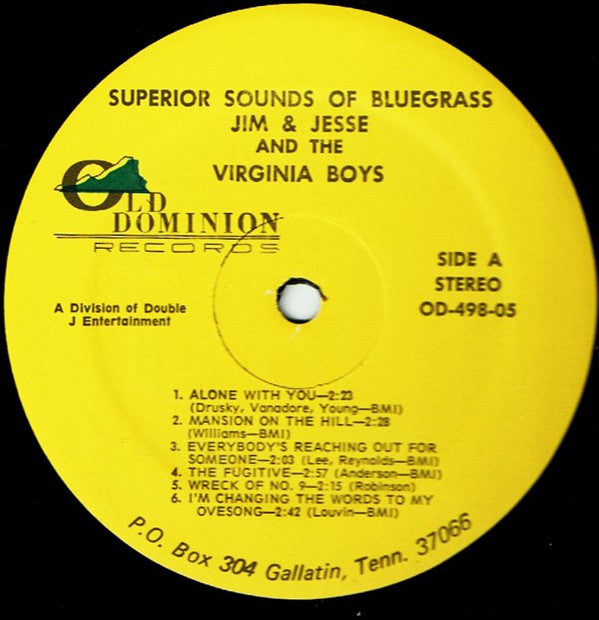 Jim & Jesse And The Virginia Boys - Superior Sounds Of Bluegrass (VG) (Vinyl LP)