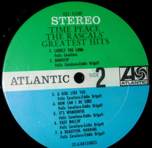 Rascals - Time Peace (The Rascals' Greatest Hits) (Vinyl, VG) (Vinyl LP)